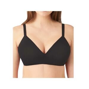 Wacoal Black How Perfect Wire Free Stretch Foam Cups T-Shirt Bra Size 32DDD